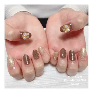 ミディアム ネイル 👑enen style👑のネイルデザイン