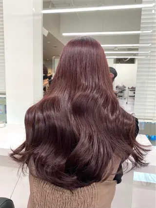 ロング カラー ヘアアレンジ 暗髪うる艶ヘア🫧 yumi🐈‍⬛🪽のヘアスタイル