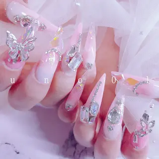ネイル 梅田🦄中崎町🩵 u n o 0 1のネイルデザイン