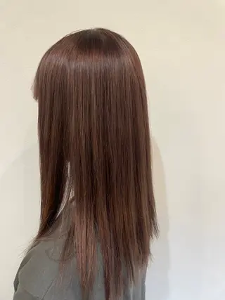 セミロング カラー 渋谷 夏稀のヘアスタイル