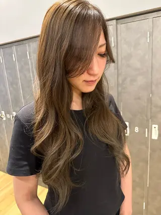 ロング カラー 中尾 碧斗のヘアスタイル