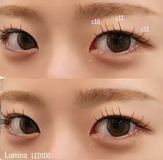 マツエク・マツパ Lumina Fuyumiのマツエク・マツパデザイン