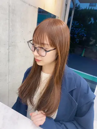 セミロング うる艶ヘア♡韓国好き 透明感　shotaのヘアスタイル