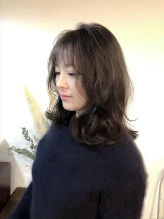 ミディアム カラー ダメージレスサロン✨ kayo🌱のヘアスタイル