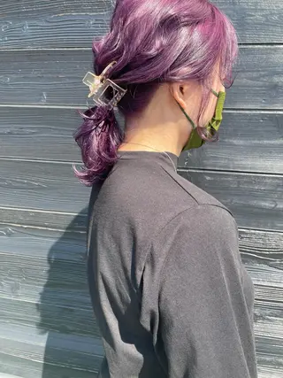 ミディアム 岩田 萌那のヘアスタイル