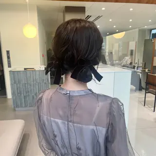 セミロング カラー ヘアアレンジ 髪質改善カラー/ボブ 🌻Mutsumiのヘアスタイル