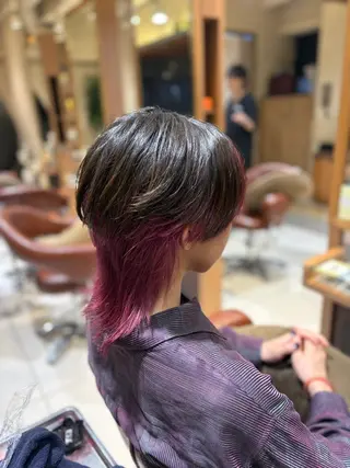 ミディアム レイヤー/切りっぱな しボブ✨️みずか💜のヘアスタイル