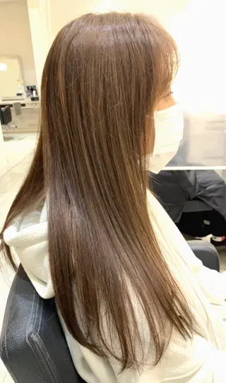 セミロング カラー メンズパーマレイヤー 西山賢志のヘアスタイル