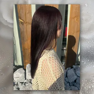 ロング カラー ルプラボウ/豊川/ 美髪カラー/アヤカのヘアスタイル