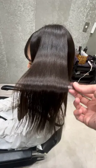 セミロング 髪質改善ヘアケア 艶髪特化/上田のヘアスタイル
