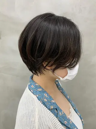 ショート カラー 🌿似合わせ透明感 カラー松本朋幸🌿のヘアスタイル