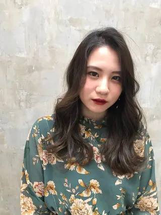 ロング カラー 烏丸韓国ヘア🇰🇷 ayaka🎀のヘアスタイル