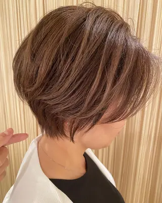 ショート くせ毛×ショート 上岡勇祐のヘアスタイル