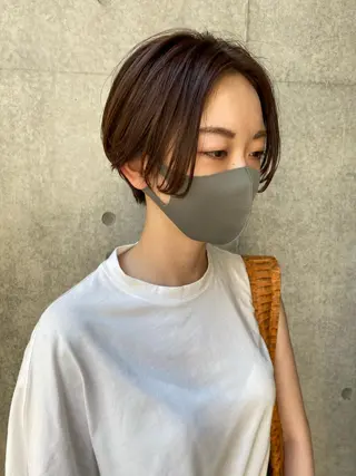 ショート カラー ミク／ 北参道／ショートのヘアスタイル