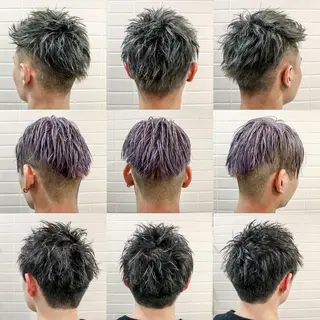 ショート カラー パーマ メンズ 看板犬がお出迎え◎ 初めてでも安心◎のヘアスタイル