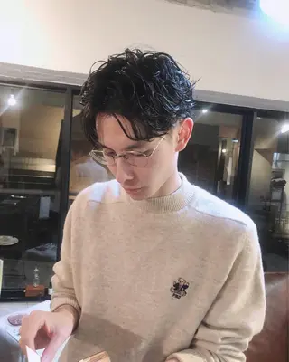 ショート パーマ 後藤 雅貴のヘアスタイル