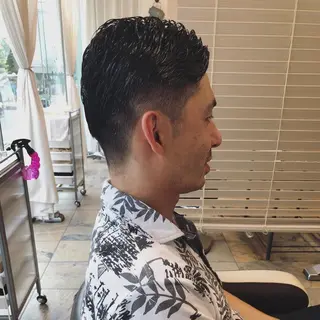 ショート カラー パーマ メンズ メンズサロン💈 吉岡陽【中野】のヘアスタイル