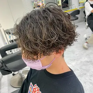 ショート カラー パーマ ヘアアレンジ メンズ キッズ ネイル マツエク・マツパ アイブロウ 🔷横浜1のパーマ 職人🔷将太郎のヘアスタイル