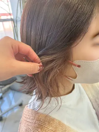 ミディアム カラー チョコレートカラー/ 𝐒𝐚𝐤𝐢のヘアスタイル