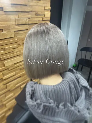 ショート カラー ハイトーン/エクステ 横浜/RIEのヘアスタイル