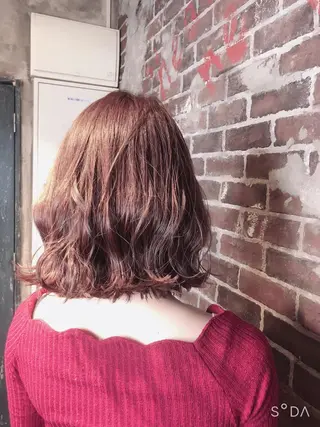 ミディアム カラー 藤木 雅俊のヘアスタイル
