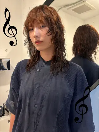 ロング パーマ ⭐︎似合わせカラー /レイヤー✩momoのヘアスタイル