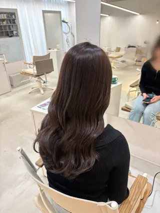 ロング カラー ハイトーン/艶髪/ 暗髪/韓国/sanaのヘアスタイル