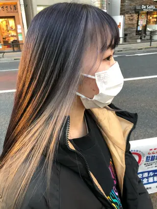 ロング カラー ヘアアレンジ チャンモリパーマ/韓 国/Minami🦋のヘアスタイル