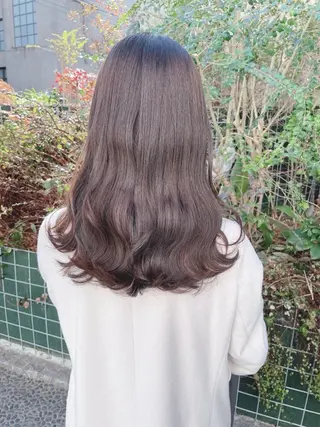 ロング カラー パーソナルカラー໒꒱ 顔タイプ/石塚わかなのヘアスタイル