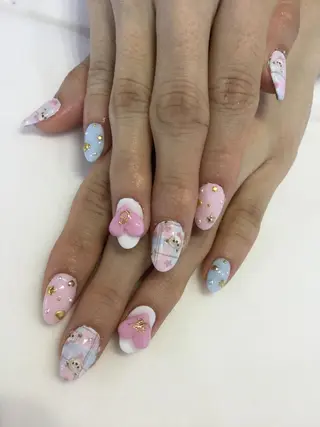 ネイル 💎🐰 saki. m 🐰💎のネイルデザイン