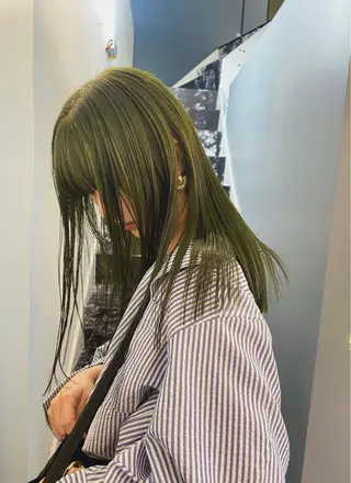 ミディアム カラー レイヤー/パーマ /ウルフ/nabeのヘアスタイル