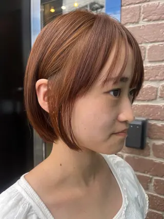 セミロング カラー メンズ 久木原 ゆりのヘアスタイル