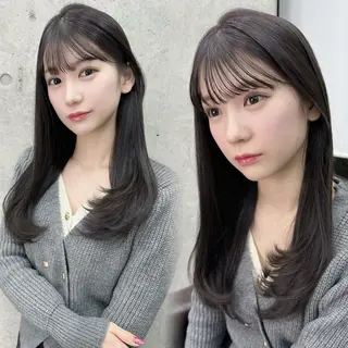 ミディアム 韓国/ワンホンヘア 髪質改善/MaCoのヘアスタイル