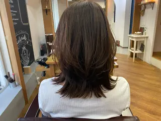 ミディアム 西尾 隆介のヘアスタイル