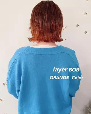 ミディアム カラー 市川 千夏のヘアスタイル