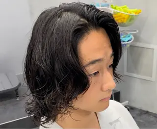 ロング パーマ ヘアアレンジ メンズ fifth 石川 凪のヘアスタイル