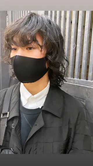 メンズ ウルフカット/吉村 桃子のヘアスタイル