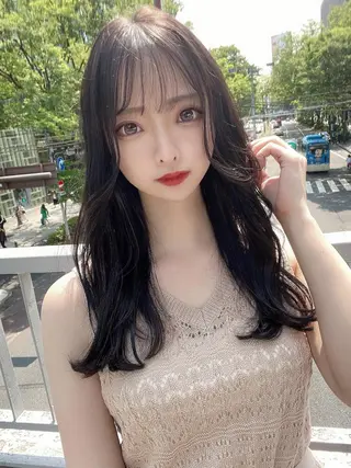 ロング 11万フォロワー 浜田貫太郎✨️のヘアスタイル
