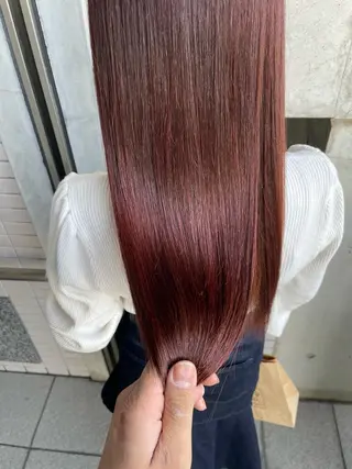 ロング 小顔カット✨ 透明感カラー/村上のヘアスタイル