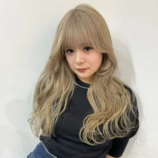 ロング カラー エクステモデル募集 💗大阪梅田/川上のヘアスタイル