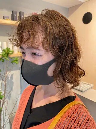 ミディアム パーマ hazuki 🌝のヘアスタイル
