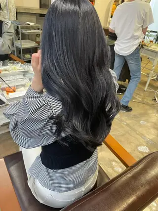 ロング カラー ヘアアレンジ 髙塚碧🇰🇷 韓国ヘア🎗️のヘアスタイル