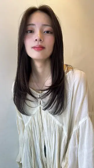 ロング 高山沙来/ストレート パーマ特化/縮毛矯正のヘアスタイル