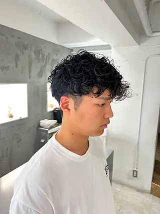パーマ メンズ 🦋Misaki🦋 メンズパーマ/着付けのヘアスタイル