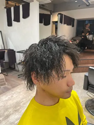 パーマ メンズ メンズパーマ×カラー ×新宿　　裕世のヘアスタイル