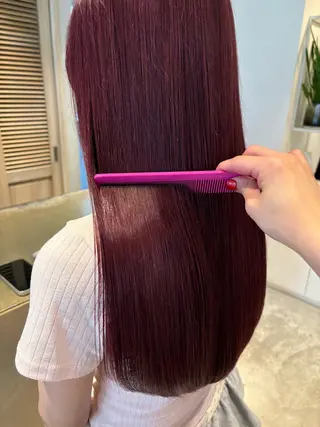カラー 暖色カラー 奥村陽花のヘアスタイル