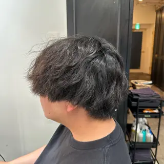 ショート パーマ メンズ ボブ/レイヤー/透明 感カラー/Dai🌿のヘアスタイル