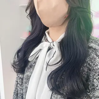 ロング カラー ヘアアレンジ 韓国ヘア指名率 No. 1小堀京介のヘアスタイル