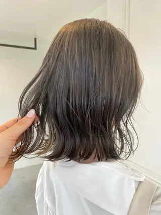 ミディアム カラー 鹿児島 聖来のヘアスタイル