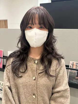 セミロング カラー ヘアアレンジ 透明感カラー/ レイヤーkotonoのヘアスタイル